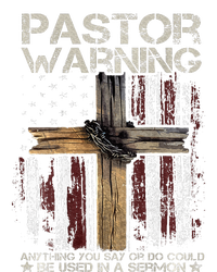 Christian Cross USA Flag Pastor Warning T-Shirt