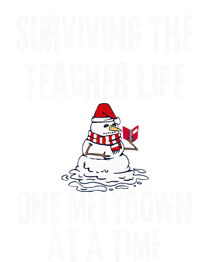 Surviving The Teacher Life One Meltdown At A Time Christmas Valucap Bio-Washed Visor