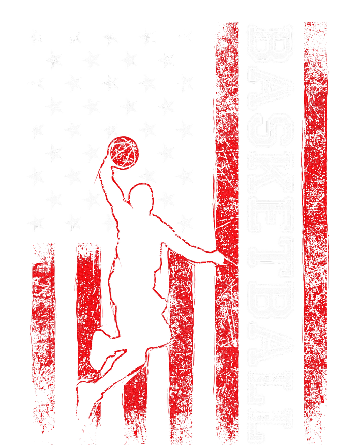 Basketball USA American Flag Sports Lover Athlete Cooling Performance Crew T-Shirt