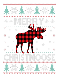 Merry Christmoose Christmas Moose Red Plaid Ugly Sweater T-Shirt