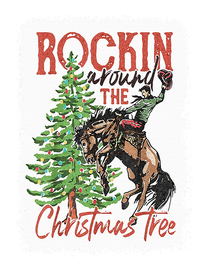 Rocking Around The Christmas Tree Christmas Cowboy Horse 16 in Basic Backpack