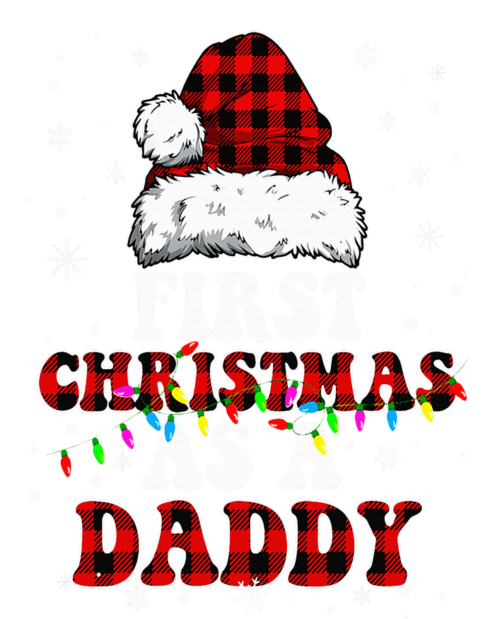 First Christmas As A Daddy Santa Hat Red Plaid Buffalo Wool Snapback Cap