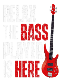 Relax The Bass Player Is Here Bassist Guitarist Musician Kids Long Sleeve Shirt