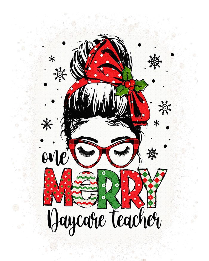 Daycare Teacher Messy Bun Preschool Teacher Christmas Magnet