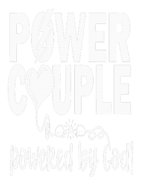 Power Couple Christian Couples Matching Valentines Day Women's Crop Top Tee