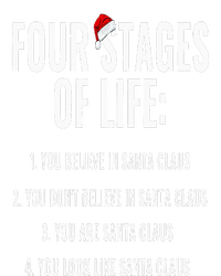 Christmas Funny Four Stages of life Santa Claus Humor Meme T-Shirt