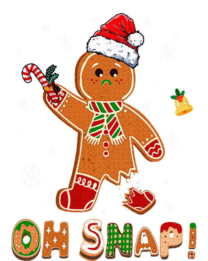 Oh Snap Gingerbread Funny Christmas Xmas Long Sleeve Shirt