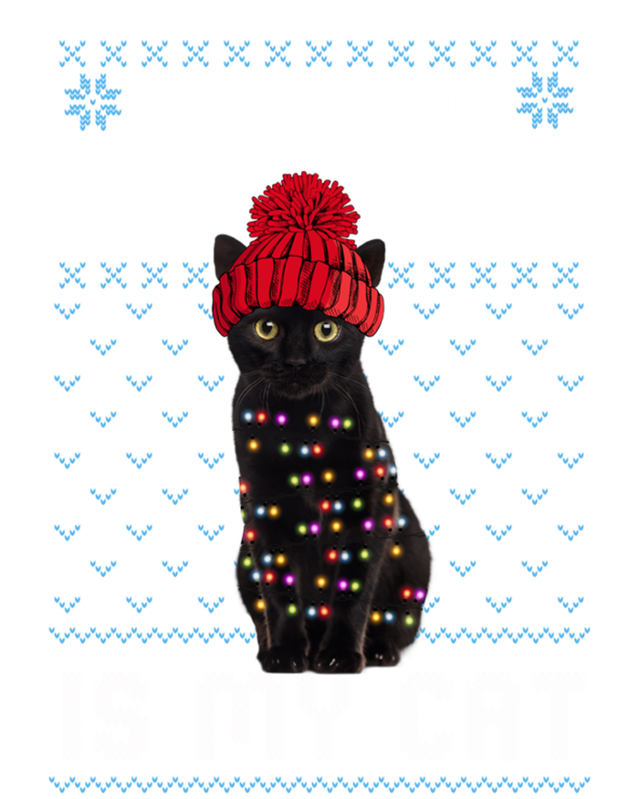 All I Want For Christmas Is My Cat Ugly Christmas Sweater Funny Gift Sustainable Beanie