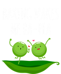 Baking Makes Me Hapea Happy Food Pun Funny Humor Gift Bumper Sticker