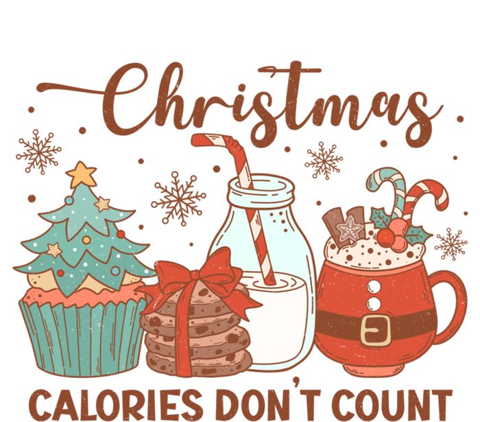 Christmas Calories DonT Count Milk And Cookies Santa Funny Gift Tie-Dye Long Sleeve Shirt