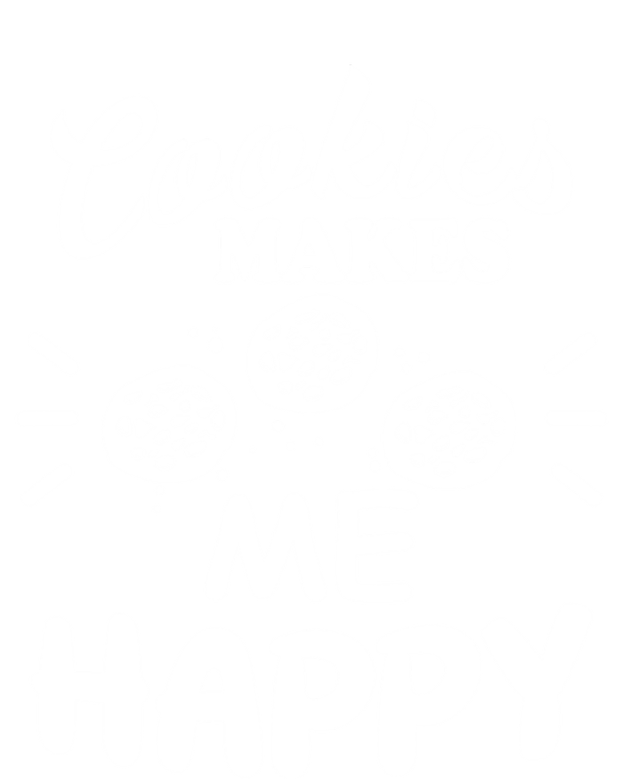 Cookies Makes Me Happy Funny Baker Gift For Cookie Lover Great Gift T-Shirt