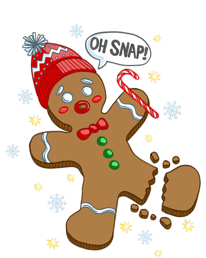 Gingerbread Cookie Xmas Oh Snap Funny Cute Christmas Gift T-Shirt