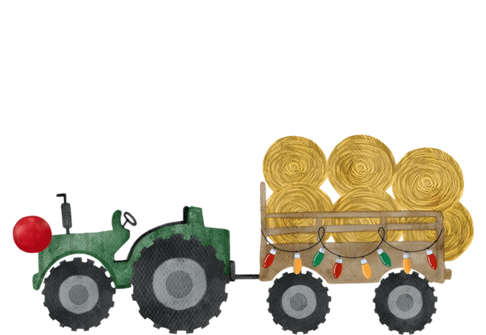 Jingle Bales Christmas Tree Tractor Farmer Farming Family Gift Ladies Essential Flowy Tank