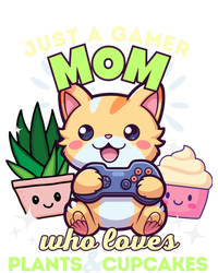 Just A Gamer Mom Who Loves Plants Cupcakes And Gaming Gift Tie Dye Hoodie