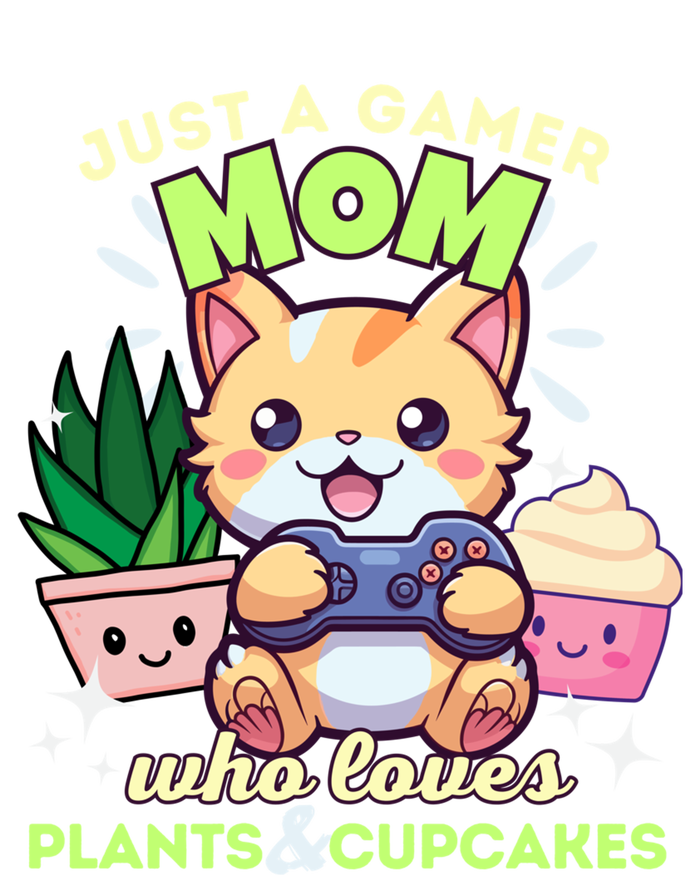 Just A Gamer Mom Who Loves Plants Cupcakes And Gaming Gift Tie Dye Hoodie