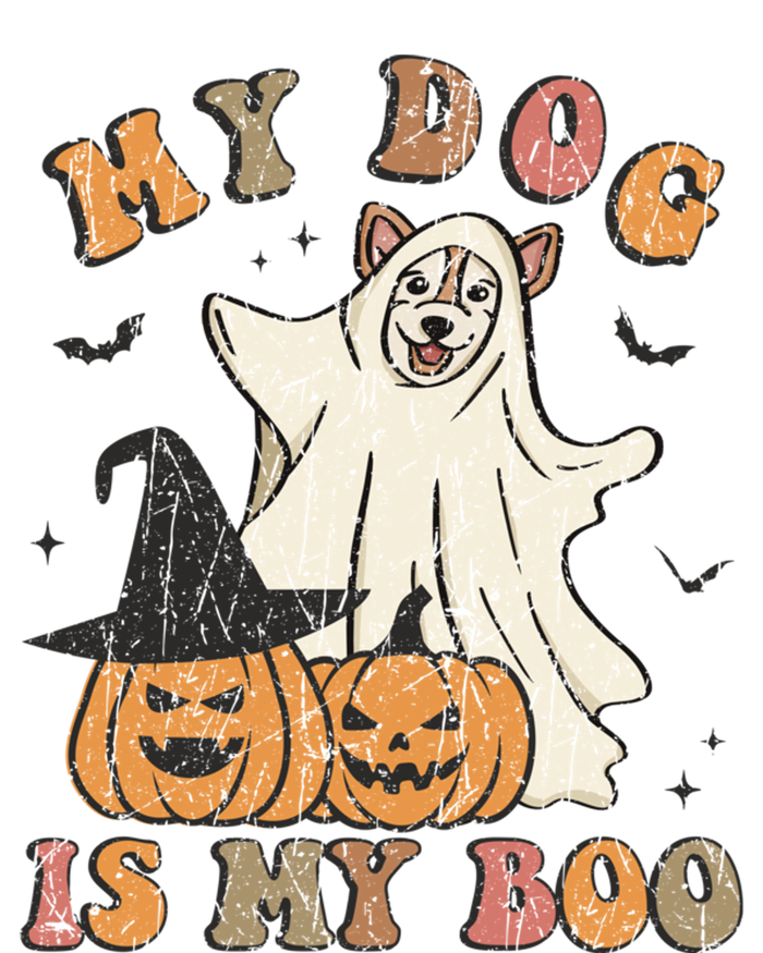 My Dog Is My Boo Ghost Spooky Halloween Dog Lover Groovy Cool Gift Kids T-Shirt