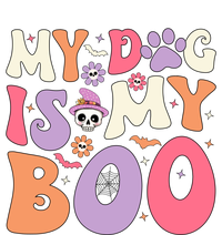 My Dog Is My Boo Halloween Funny Groovy Dog Halloween Gift Kids T-Shirt