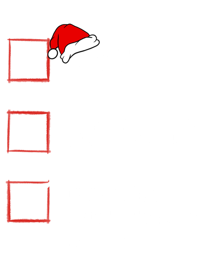 Nice Naughty Innocent Until Proven Guilty Christmas List Gift Short Acrylic Beanie