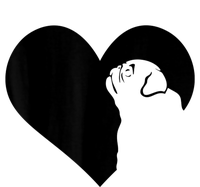 Pug Dog Heart Silhouette Pug T-Shirt