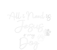 S All I Need Is Jesus And My Dog Christian Faith Doggie Lover Vneck V-Neck T-Shirt