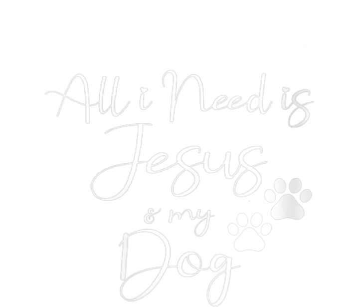 S All I Need Is Jesus And My Dog Christian Faith Doggie Lover Vneck V-Neck T-Shirt