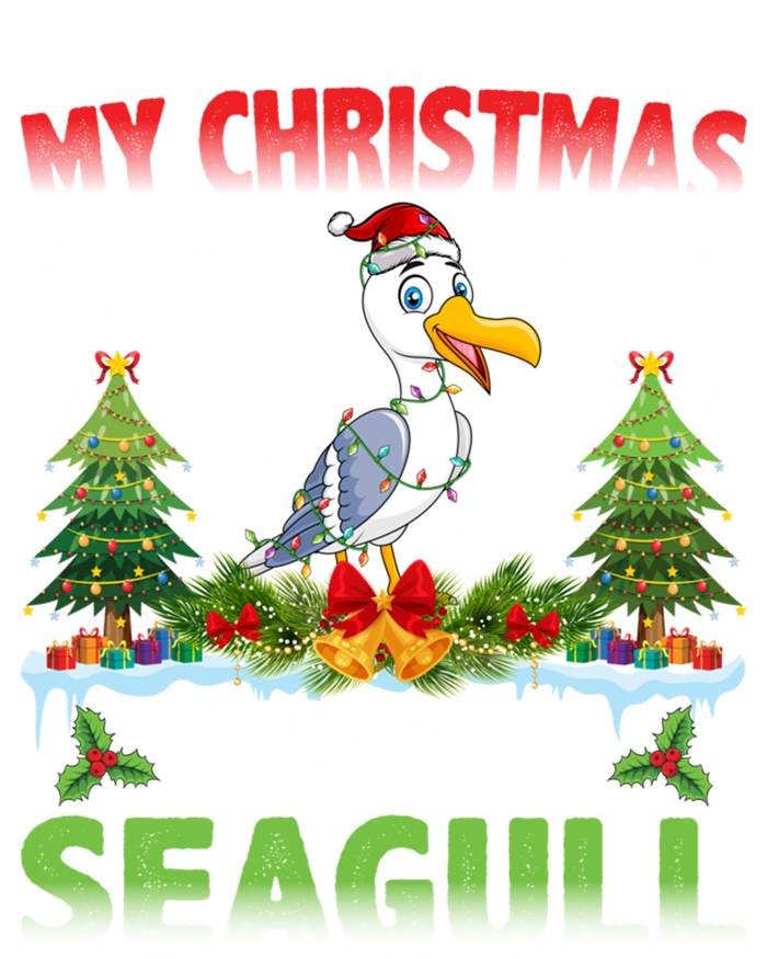 Seagull Wearing Santa Hat My Christmas Spirit Is Seagull Cute Gift T-Shirt