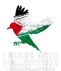 I Stand With Palestine For Their Freedom Free Palestine Pom Pom 12in Knit Beanie