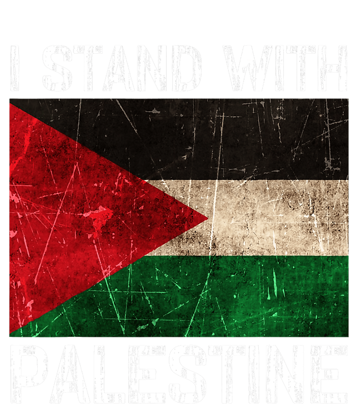 Support I Stand With Palestine Free Palestine Flag Arabic Bumper Sticker