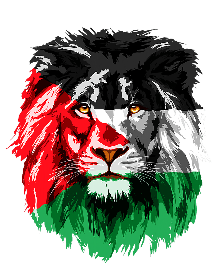 Flag Of Palestine Lion Face Palestine Flag Youth Performance Sprint T-Shirt