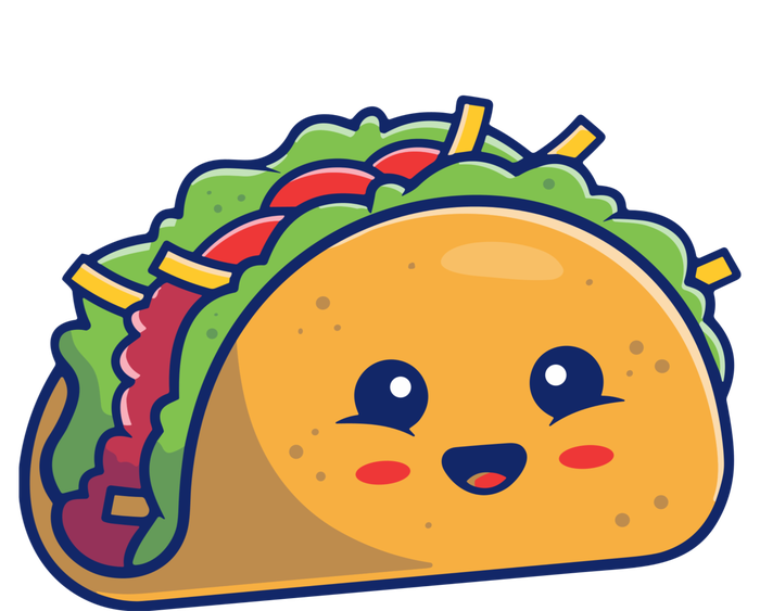 Cute Taco Cartoon Valucap Bio-Washed Visor