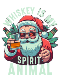 Whiskey Is My Spirit Animal Funny Santa Ing Christmas Funny Gift T-Shirt