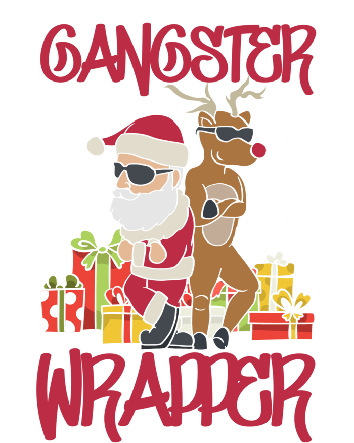 Gangster Wrapper Ugly Christmas Sweater Funny Pun Gangsta Gift T-Shirt