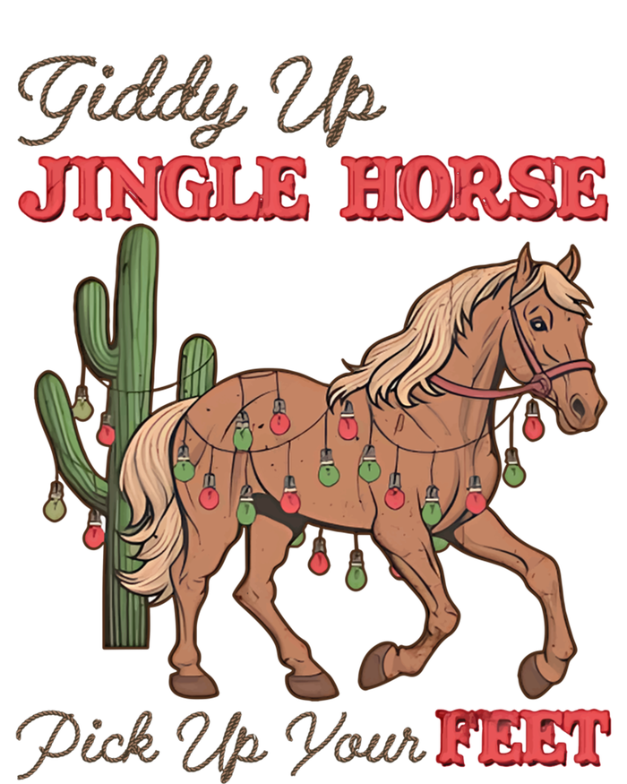 Giddy Up Jingle Horse Pick Up Your Feet Western Christmas Cool Gift T-Shirt