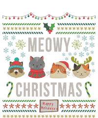 Meowy Christmas Cat Lover Tacky Ugly Christmas Party Gift Toddler T-Shirt