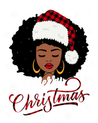 Merry Christmas Buffalo Plaid Queen Santa Afro American Xmas Gift Valucap Bio-Washed Visor