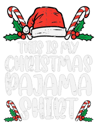 This Is My Christmas Pajama Funny Xmas Pjs High Crown Mesh Back Trucker Hat