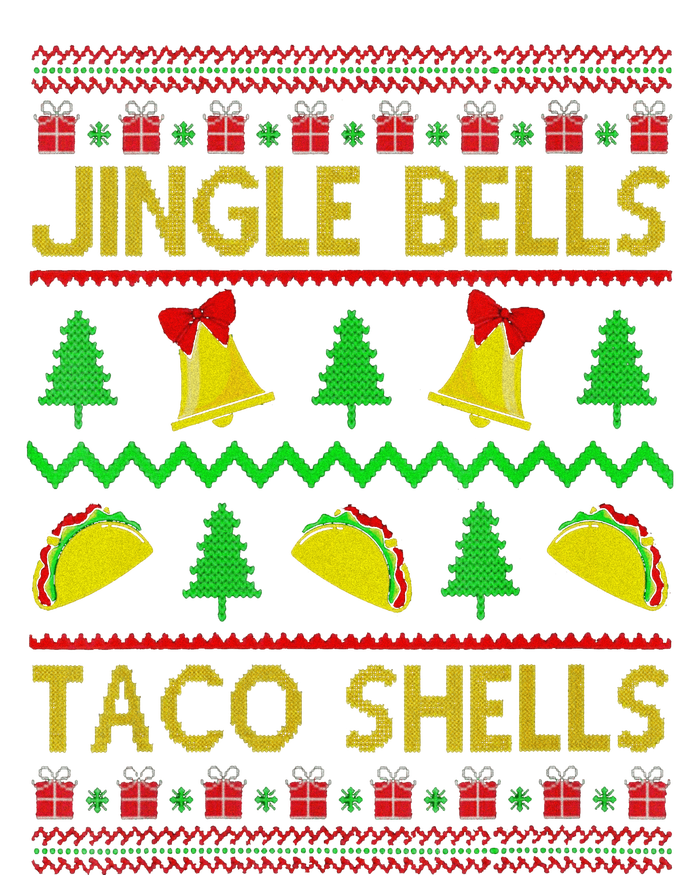 Jingle Bell Taco Shells Funny Christmas Mexican Women's Tri-Blend 3/4-Sleeve Raglan Shirt