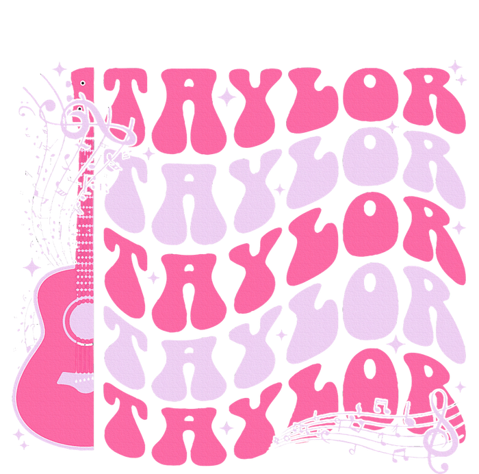 Girl Retro T.AYLOR First Name Personalized Groovy Birthday Toddler Hoodie