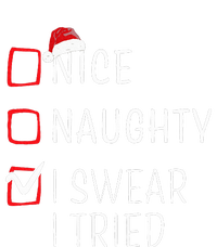 Funny Naughty Nice Christmas Family Pajama T-Shirt