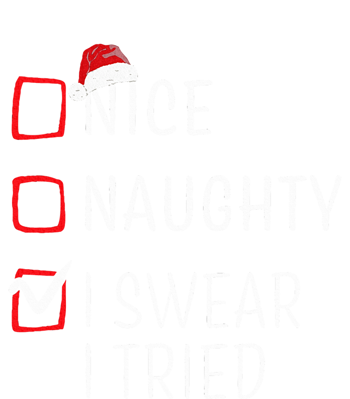 Funny Naughty Nice Christmas Family Pajama T-Shirt