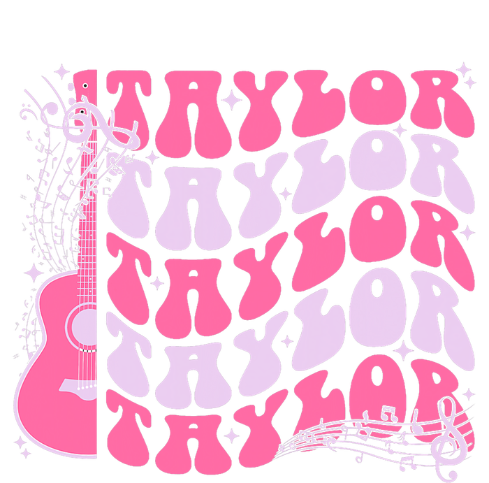 Girl Retro Taylor First Name Personalized Groovy Birthday Performance Fleece Hoodie