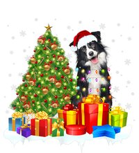 Santa Border Collie Dog Christmas Tree Light Funny Xmas Dog Mesh Reversible Basketball Jersey Tank