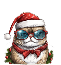 Christmas Cat With Glasses Cooling Performance Crew T-Shirt