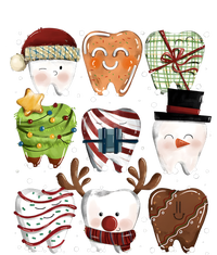 Funny Christmas Teeth Dental Dentist Santa Reindeer Snowman Gingerbread Women's T-Shirt