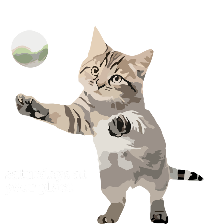 Cat Saturday At Your Place Kids Long Sleeve Shirt