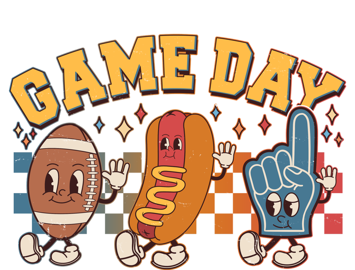 Retro Cartoon Football Game Day T-Shirt