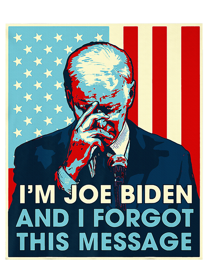 Retro I'm Joe Biden And I Forgot This Message US Flag Premium T-Shirt