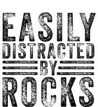 Easily Distracted By Rocks Geology Stone Lover Funny Vintage  25L Jumbo Tote