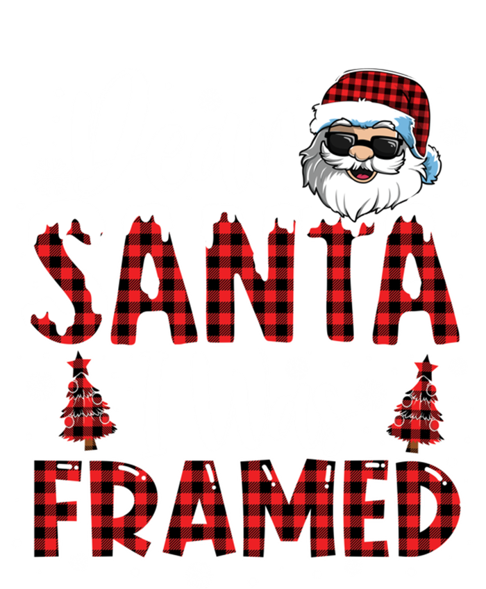 Dear Santa I Was Framed Christmas Naughty List Costume Funny Gift Toddler Long Sleeve Shirt