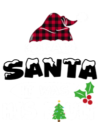 Dear Santa It Was His Fault His And Her Christmas Great Gift Women's Flannel Pajama Set